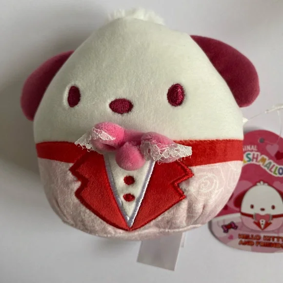Hello Kitty & Friends Cinnamoroll Plush with Clip & Pochacco Squishmallow - Picture 3 of 11